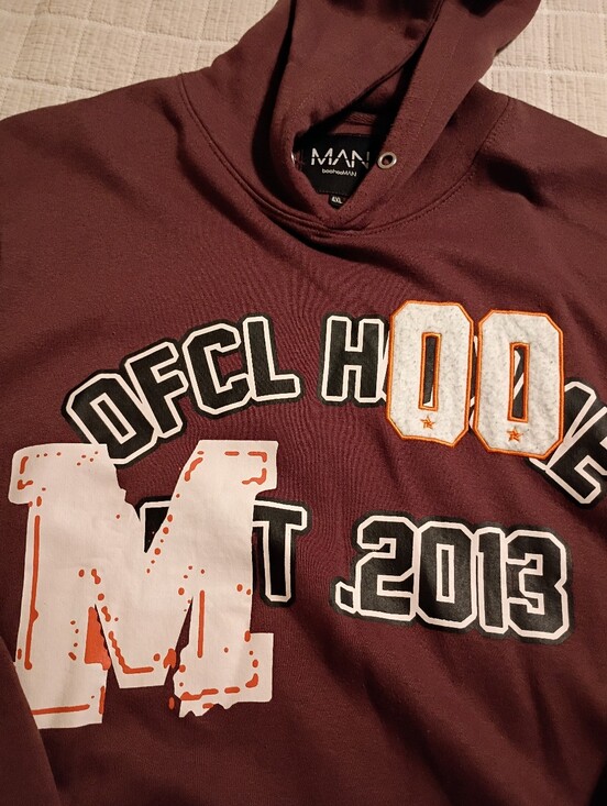 Boohooman Other - Boohoo Man BrownGraphic Hoodie Sweatshirt